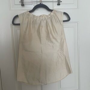 Dolce & Gabbana cream 100% silk blouse 38